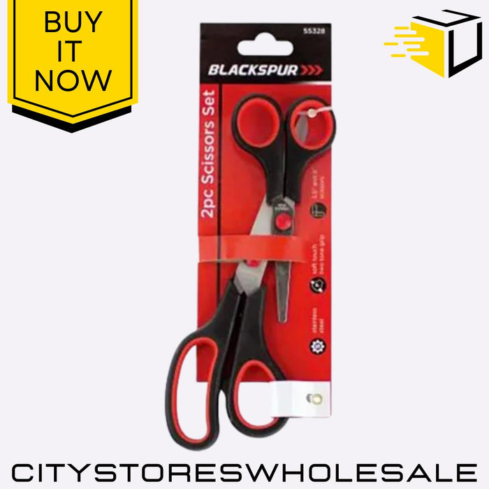 Trimmer Set Multi-Purpose Blackspur Stainless Steel Household & Office 2 Pack