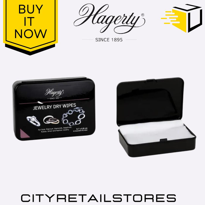 Disposable Dry Wipes Jewelry 25  Cleaner Silver Gold Platinum Polish Hagerty