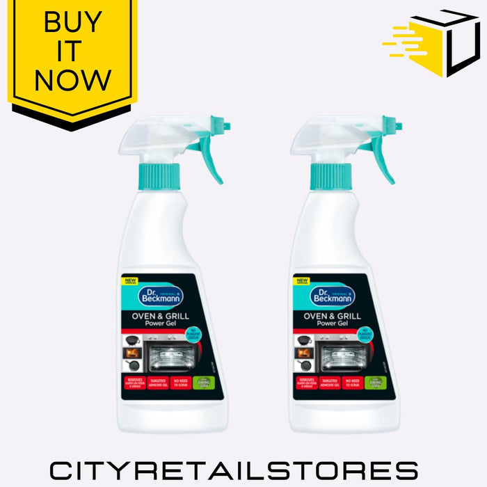 Oven & Grill Cleaner Power Gel BBQ Grills Hobs Grease 375ml Bulk Dr Beckmann