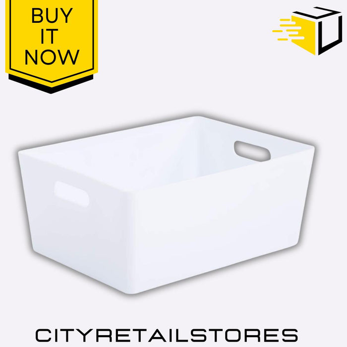 Basket 5.02 Rectangular Ice White Storage Solution Durable & Stylish Wham Studio