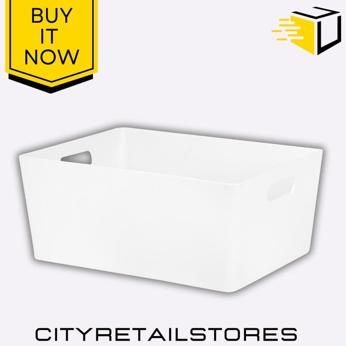Basket 5.02 Rectangular Ice White Storage Solution Durable & Stylish Wham Studio