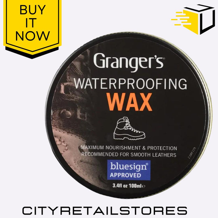 Waterproofing Paste Wax Durable Protection for Leather Boots 100ml Grangers