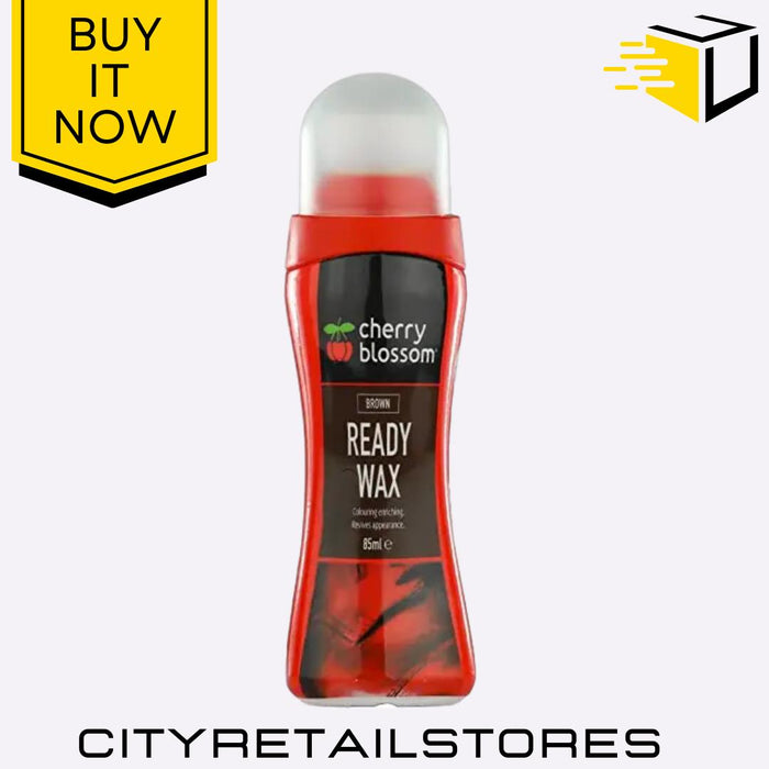 Instant Shoe Shine Brown/Black/Whitener Wax Polish 85ml - Cherry Blossom