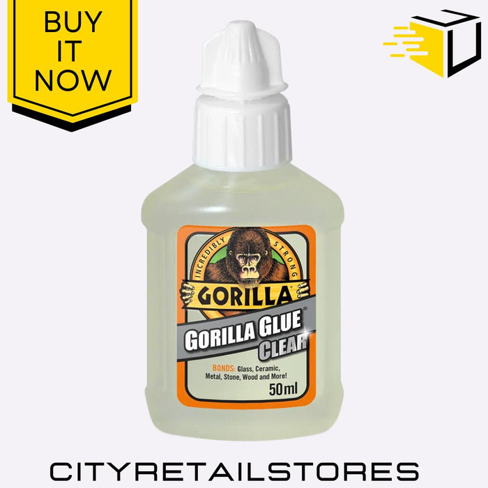 Gorilla Glue Clear Strong All-Purpose Adhesive Waterproof Bond 50ml 110ml 170ml
