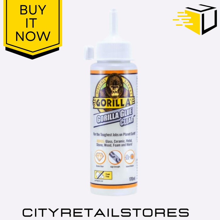 Gorilla Glue Clear Strong All-Purpose Adhesive Waterproof Bond 50ml 110ml 170ml