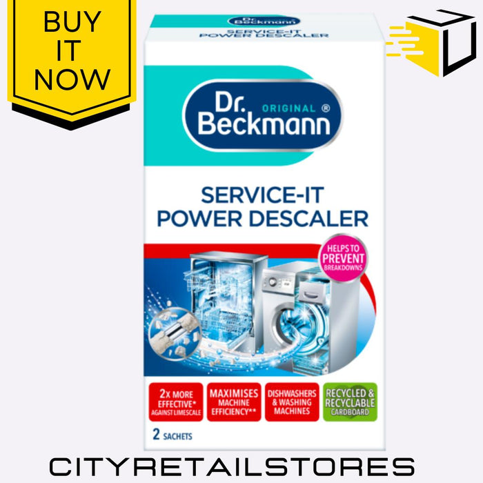 Power Descaler 2 Sachets Limescale Remover Service It - Dr. Beckmann