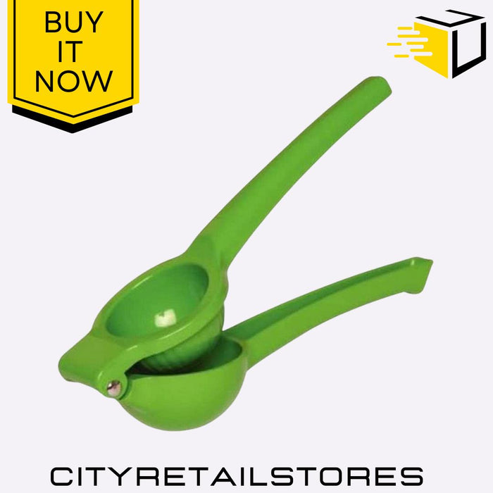 19cm Cast Aluminium Lime Green Lime Press Squeezer Heavy Duty Manual Apollo