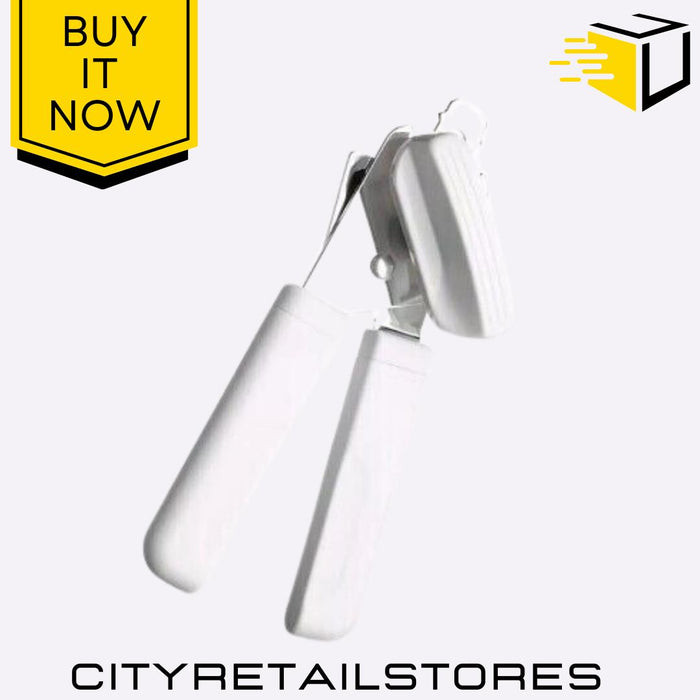 Can Opener White Durable, Ergonomic, Easy-Grip Manual Tin Can Opener Apollo