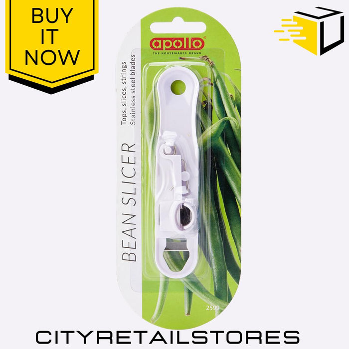 Plastic French Style Bean Slicer Handheld Veg Cutter Kitchen Gadget Apollo