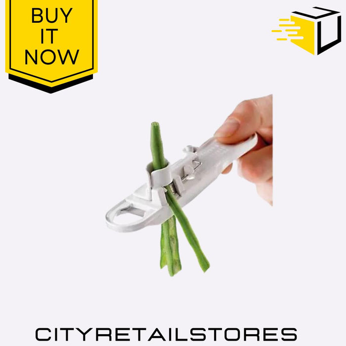 Plastic French Style Bean Slicer Handheld Veg Cutter Kitchen Gadget Apollo