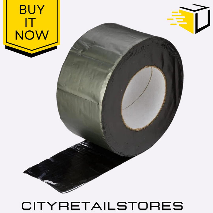 Black Jack Self Adhesive Flashing Tape Roof Repair 100 150 225mm x 3m Everbuild