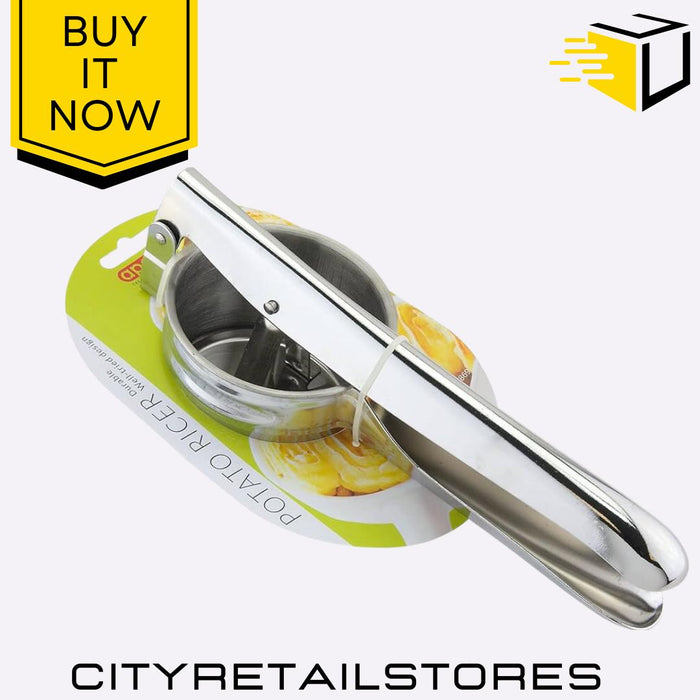 Potato Ricer Stainless Steel Durable Masher for Smooth Mash & Baby Food Apollo