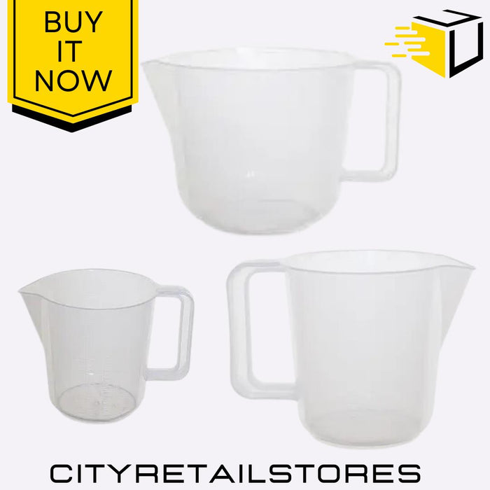 1 Pint 2 Pint 3.5 Pint Durable Plastic Measuring Jug Kitchen Baking Cooking