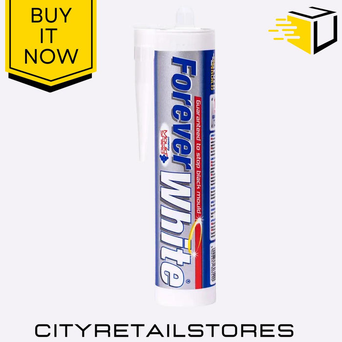 Everbuild Forever Sealant Anti-Mould Waterproof Kitchen Bath White/Clear 295ml