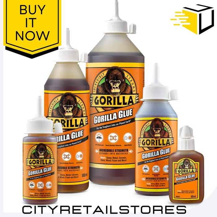 Gorilla Glue Adhesive Purpose Glue Heavy Duty Clear Super Strong Duty Grab E5