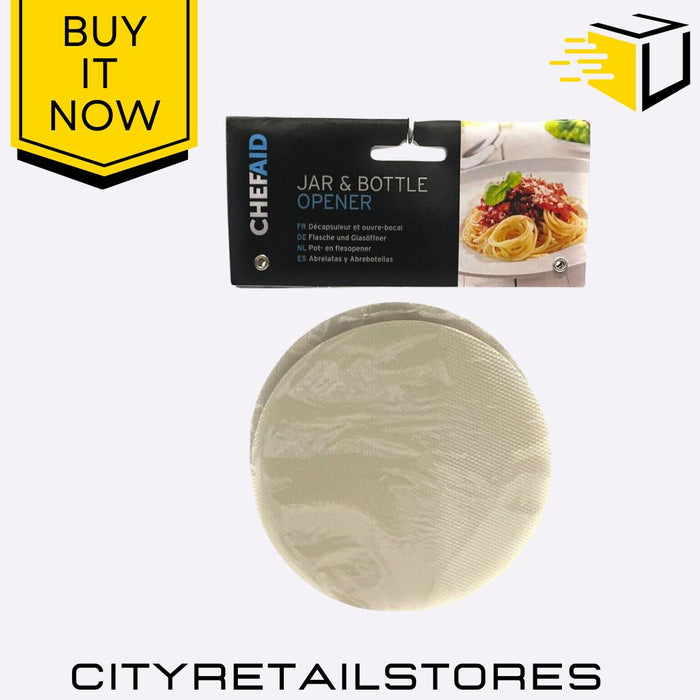 Rubber Jar Grip Non-Slip Opening Tool for Lids, Jars & Bottles Easy Chef Aid