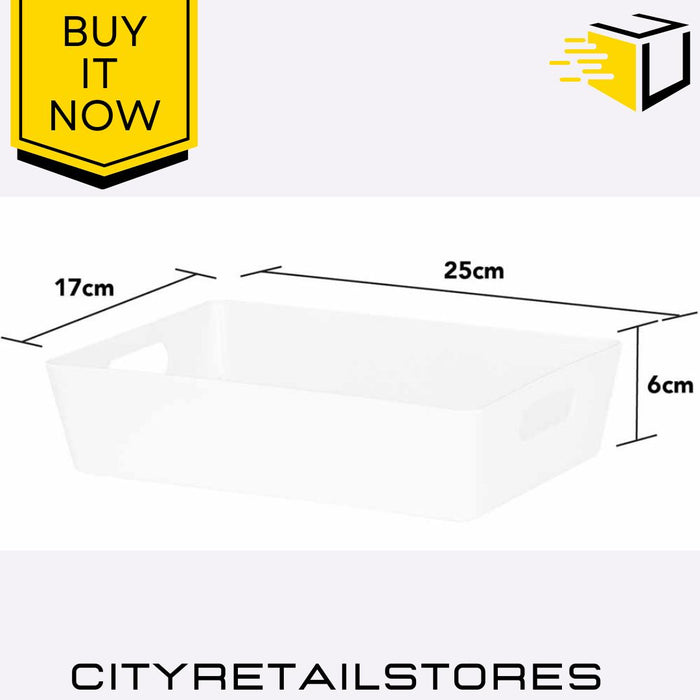 Wham Studio Basket 4.01 Rectangular Ice White Stylish Storage Solution