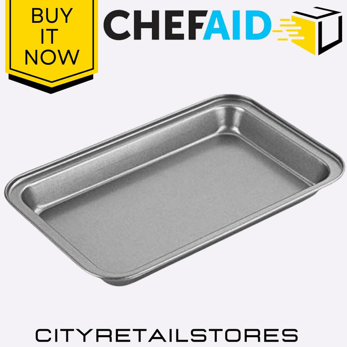 Brownie Tray  Non-Stick Baking Pan Durable Flapjacks 25 x 16 x 2cm Chef Aid