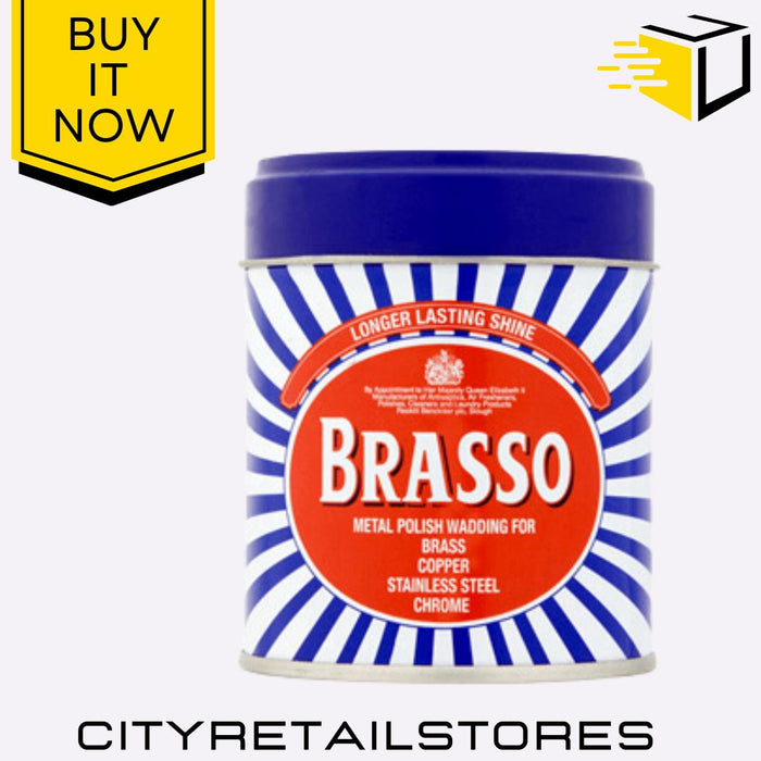 Metal Polish Brasso Multi Purpose Wadding Shine & Clean Metal Surfaces