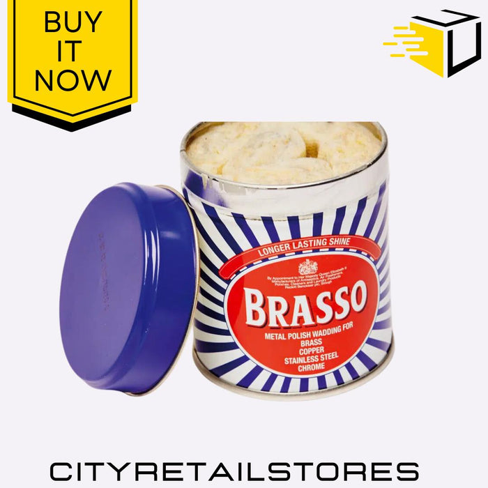 Metal Polish Brasso Multi Purpose Wadding Shine & Clean Metal Surfaces