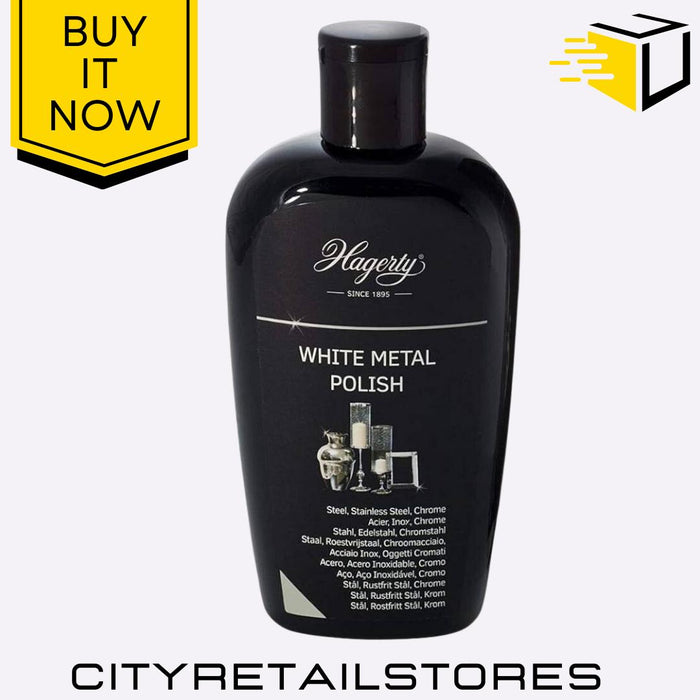 Metal Polish For Silver, White Metal, Copper, Brass & Bronze Clean 250ml Hagerty