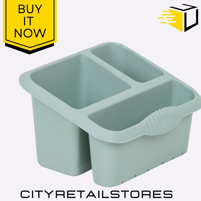 Casa Large Sink Tidy Silver Sage Stylish Durable Kitchen Sink Organizer Wham