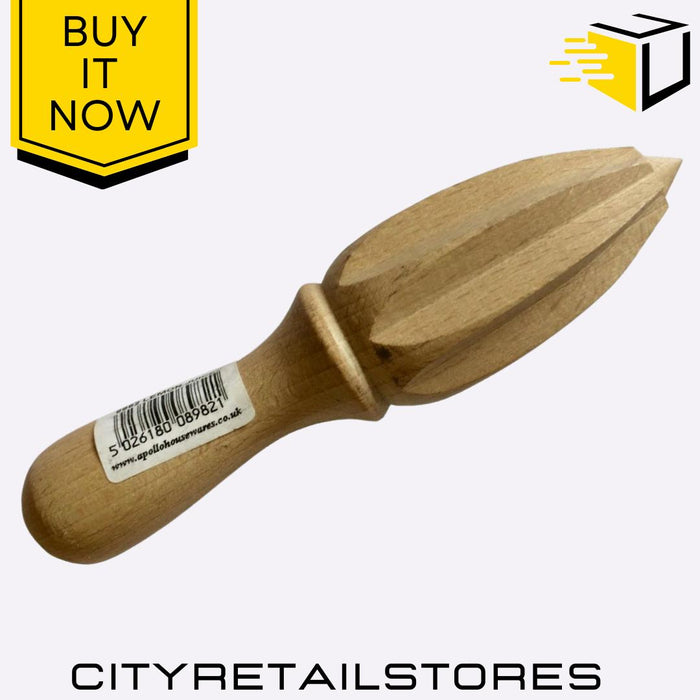Beech Wood Lemon Reamer Squeezer Handheld Citrus Juicer Eco-Friendly Apollo