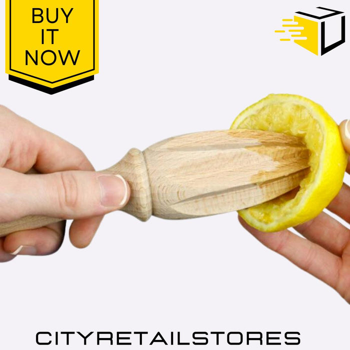 Beech Wood Lemon Reamer Squeezer Handheld Citrus Juicer Eco-Friendly Apollo