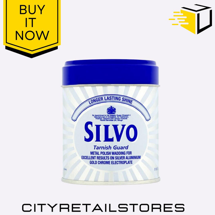 Multi Purpose Tarnish Guard Polish Wadding For Metal & Silver 175ml/75g Silvo