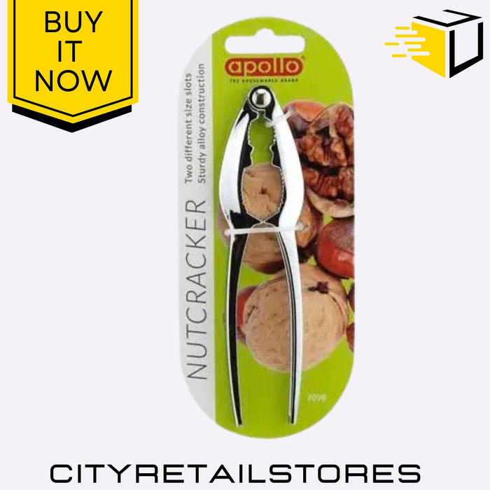 Steel Nut Cracker Heavy Duty Metal Shell Opener Durable & Easy to Use