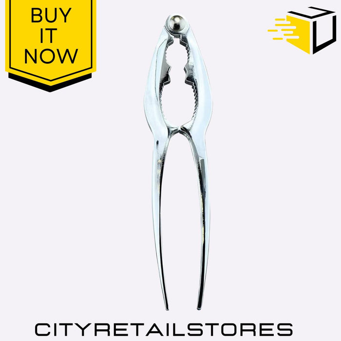 Steel Nut Cracker Heavy Duty Metal Shell Opener Durable & Easy to Use