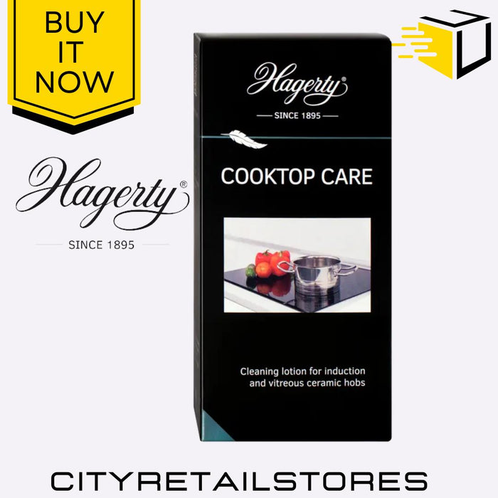 Cooktop Cleaner Glass Ceramic Induction Hob Care Streak-Free 250ml Hagerty
