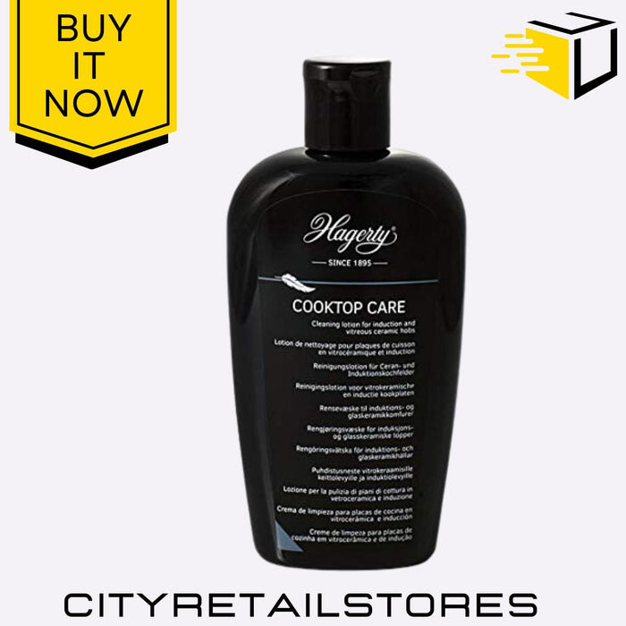 Cooktop Cleaner Glass Ceramic Induction Hob Care Streak-Free 250ml Hagerty