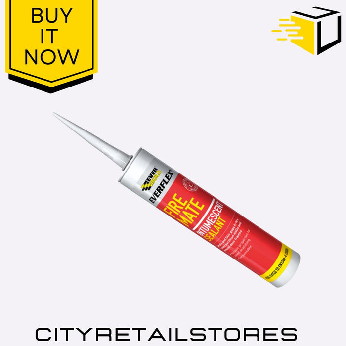 Everbuild Everflex Fire Mate Sealant High Temp Resistant Fireproof 295ml