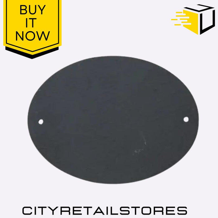 Apollo Personalised Slate House Door Sign Rectangle Oval Custom Plaque 20x15cm