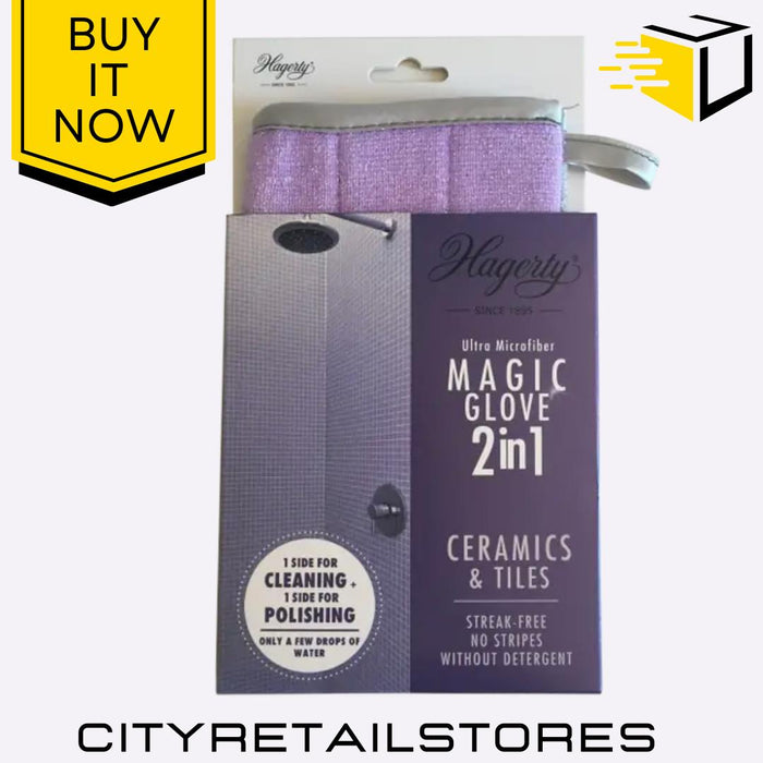 Hagerty Microfiber Gloves for Stainless Steel, Glass, Tiles & Ceramics Clean