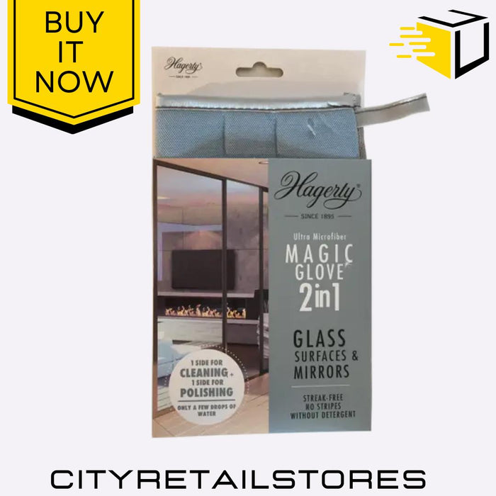 Hagerty Microfiber Gloves for Stainless Steel, Glass, Tiles & Ceramics Clean