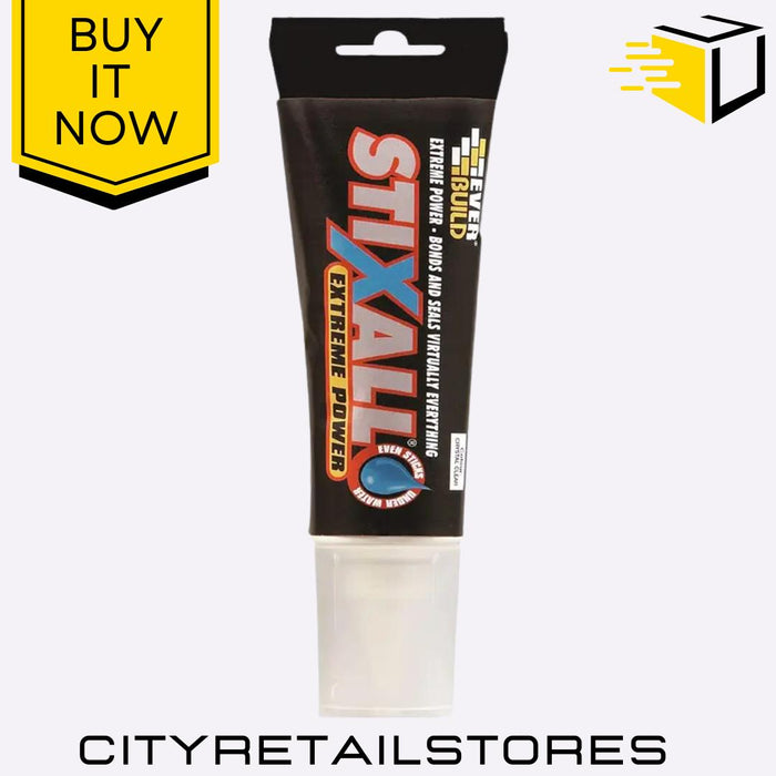 Everbuild Stixall Extreme Power Adhesive & Sealant MultiPurpose White/Clear 80ml