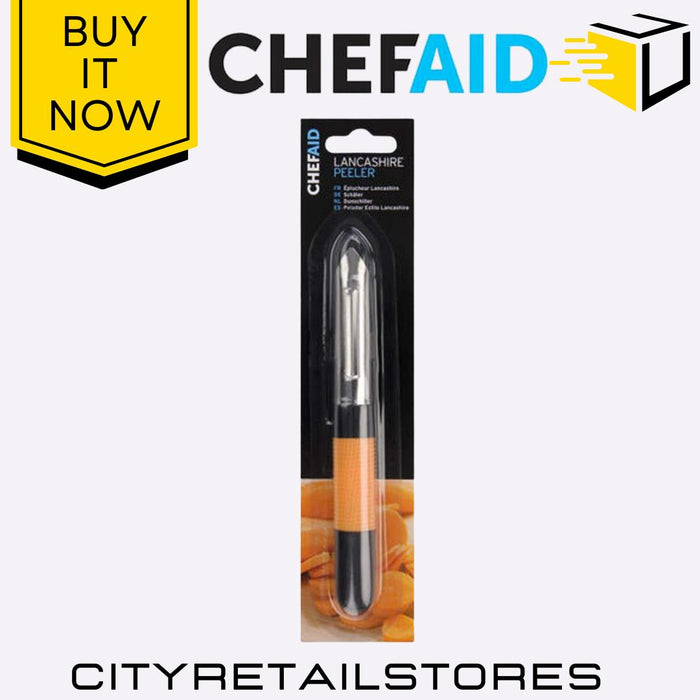 Chefaid Lancashire Peeler Plastic Handle Vegetable & Fruit Peeler for Kitchen