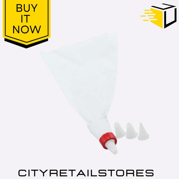 Apollo Icing Bag Set With 3 Nozzles Reusable Piping Bag For Cake Decorating