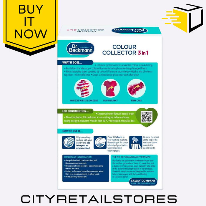 Dr. Beckmann Colour & Dirt Collector Sheets Prevents Colour Run & Dirt 50 Sheets