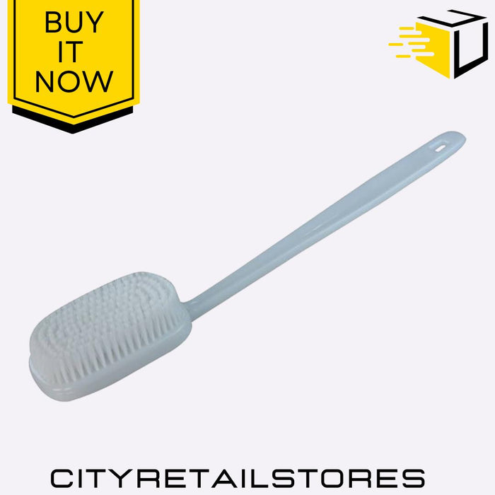 Apollo Bath Brush Plastic Long Handle Body Scrubber Exfoliating Brush Shower
