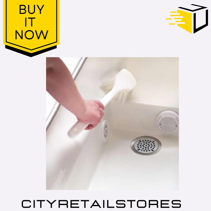 Apollo Bath Brush Plastic Long Handle Body Scrubber Exfoliating Brush Shower