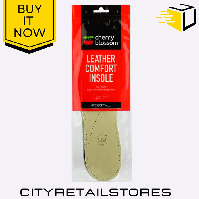 Insole Range Leather, Memory Foam, Odour Control, Thermal, Foam Cherry Blossom