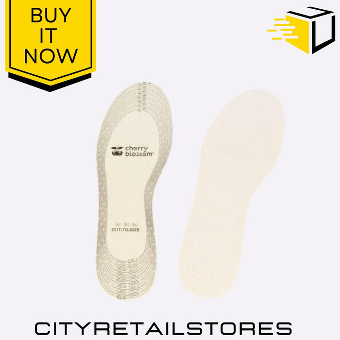 Insole Range Leather, Memory Foam, Odour Control, Thermal, Foam Cherry Blossom