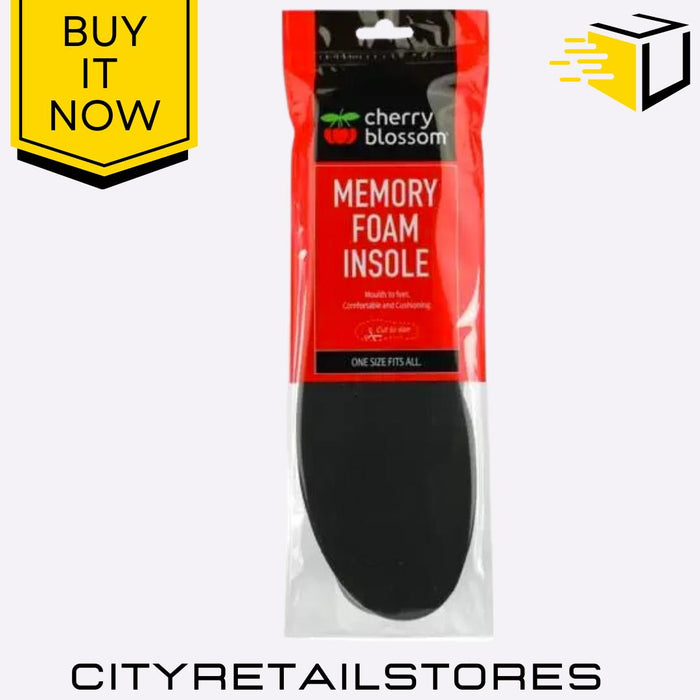 Insole Range Leather, Memory Foam, Odour Control, Thermal, Foam Cherry Blossom