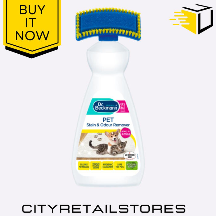Dr Beckmann Carpet Pet Stain & Odour Remover Fast-Acting Cleaning Solution 650ml