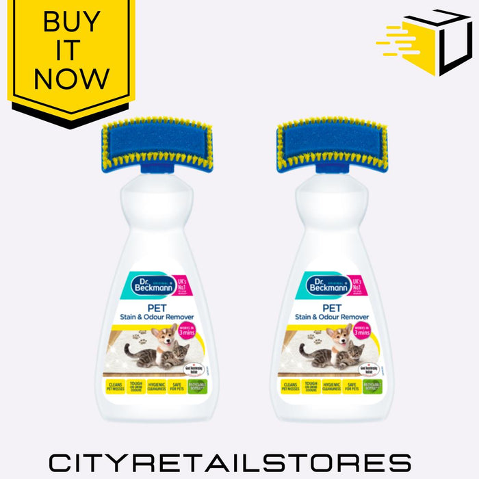 Dr Beckmann Carpet Pet Stain & Odour Remover Fast-Acting Cleaning Solution 650ml