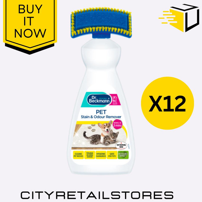 Dr Beckmann Carpet Pet Stain & Odour Remover Fast-Acting Cleaning Solution 650ml