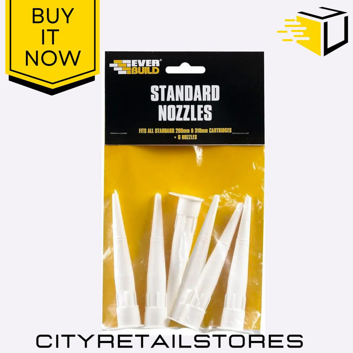 Standard Nozzles Replacement Nozzle Tips for Sealant Pack of 6 Everbuild